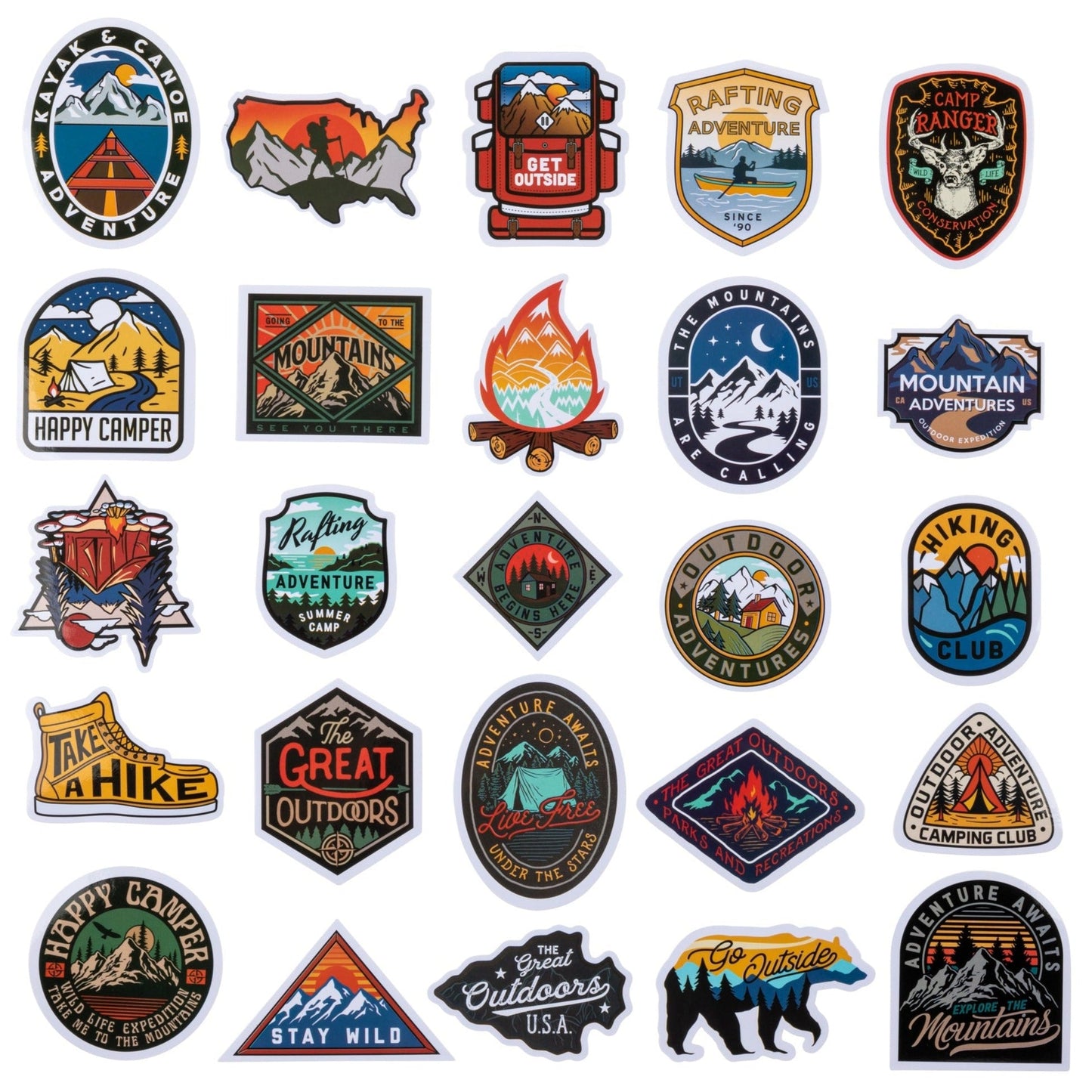 "Great Outdoors" Hydration Sticker Pack L7