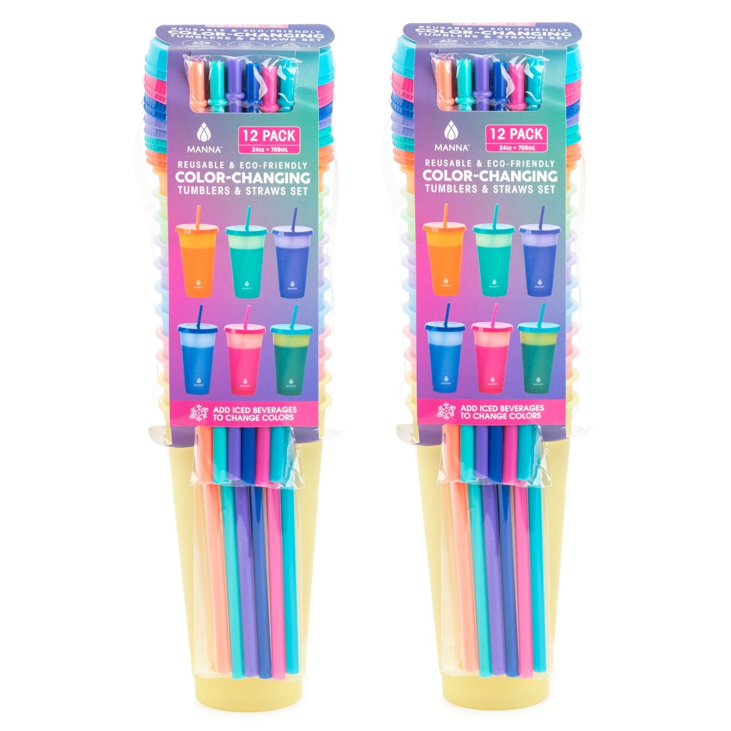24-Piece Funky Color-Changing Cup Set N5