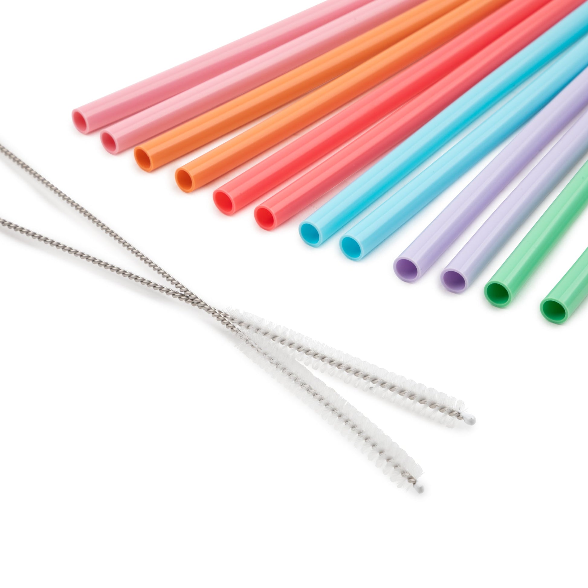 14-Piece Silicone Straw & Straw Cleaner Set S3