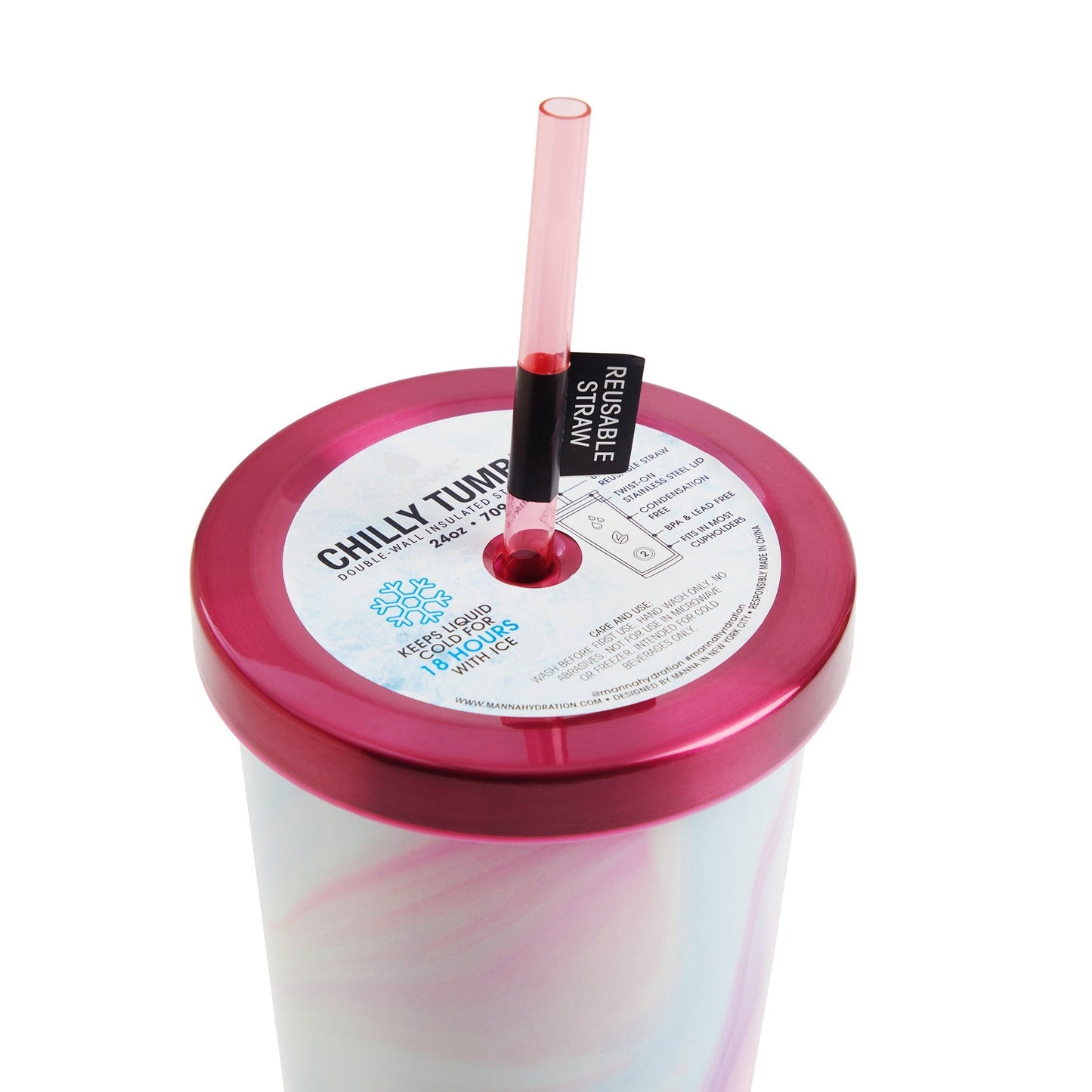 24 oz Marble Chilly Tumbler K5