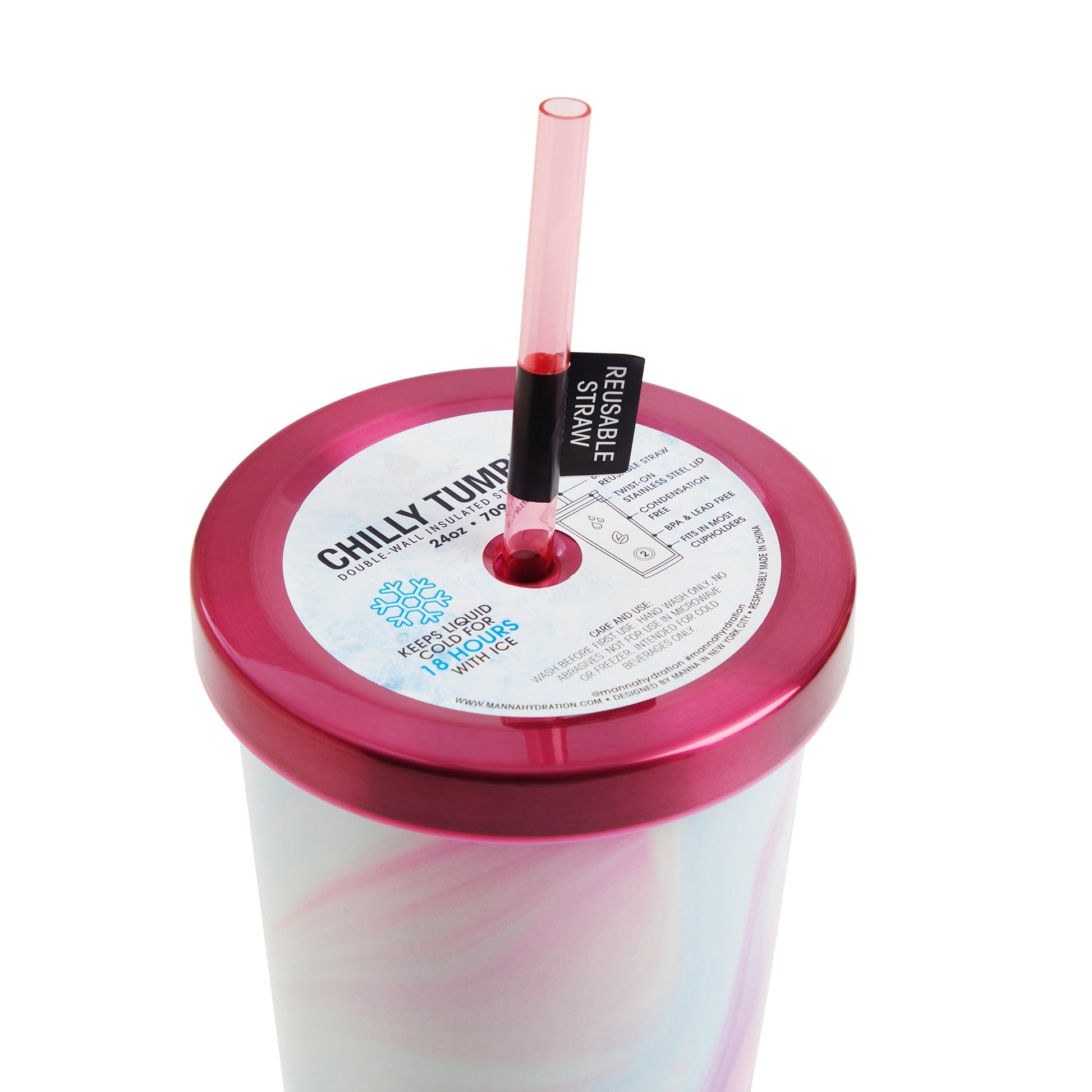 24 oz Marble Chilly Tumbler K5