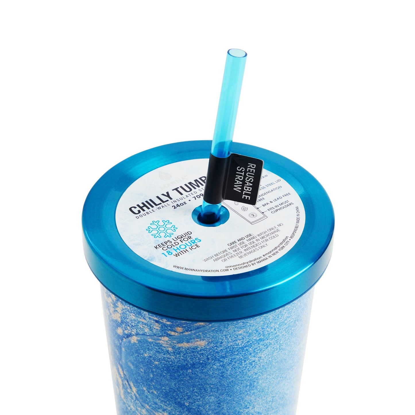 24 oz Marble Chilly Tumbler K5