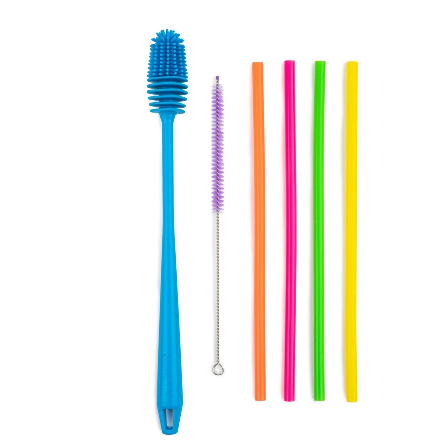 6-Piece Silicone Straw and Bottle Cleaner Set M0
