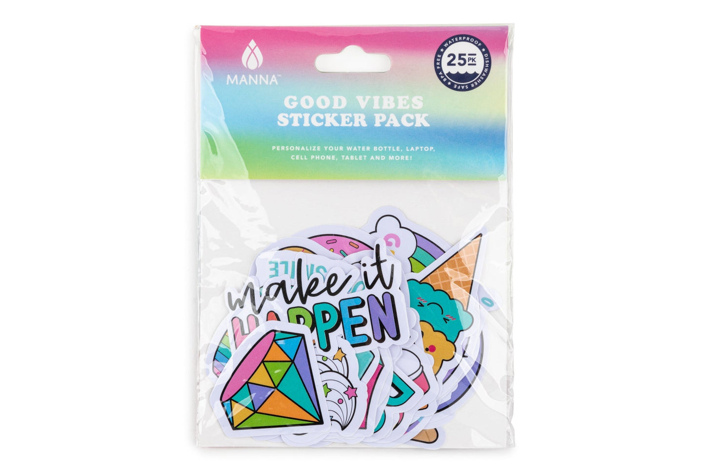 "Good Vibes" Hydration Sticker Pack G6