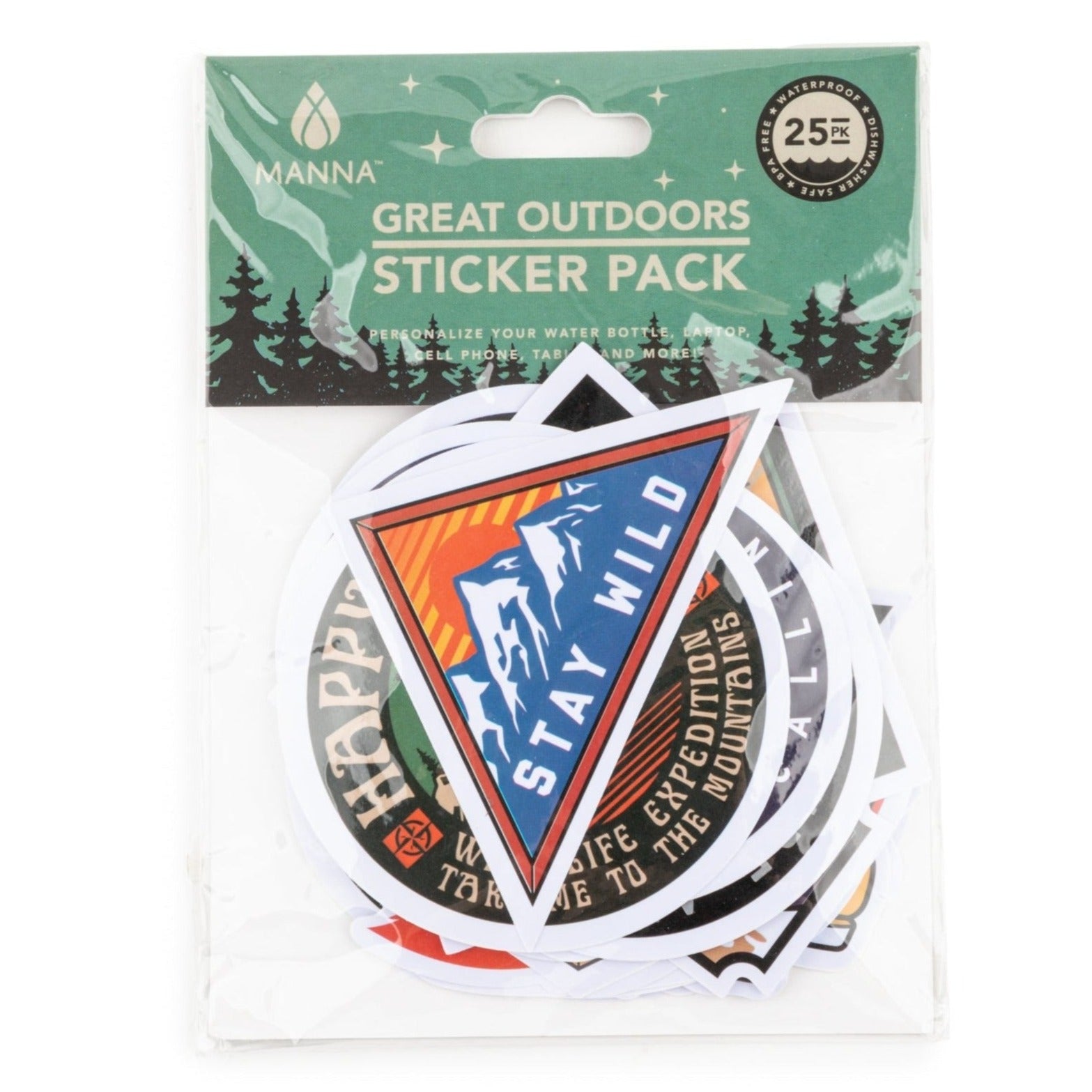 "Great Outdoors" Hydration Sticker Pack L7