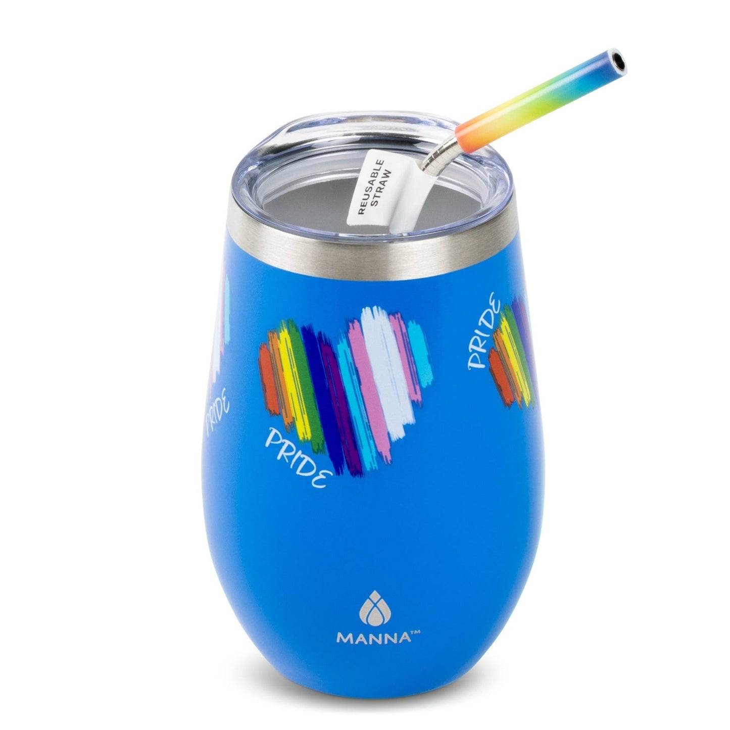 17 oz Straw Wine Tumbler, Pride Collection N4