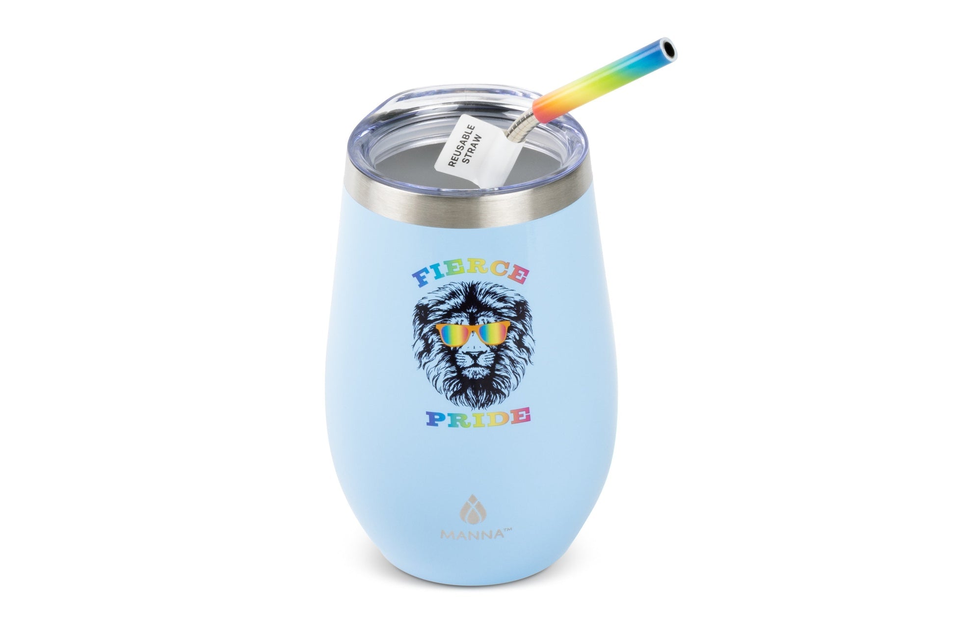 17 oz Straw Wine Tumbler, Pride Collection N4