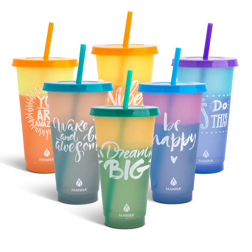 6-Piece Motivation Color-Changing Cup Set M2