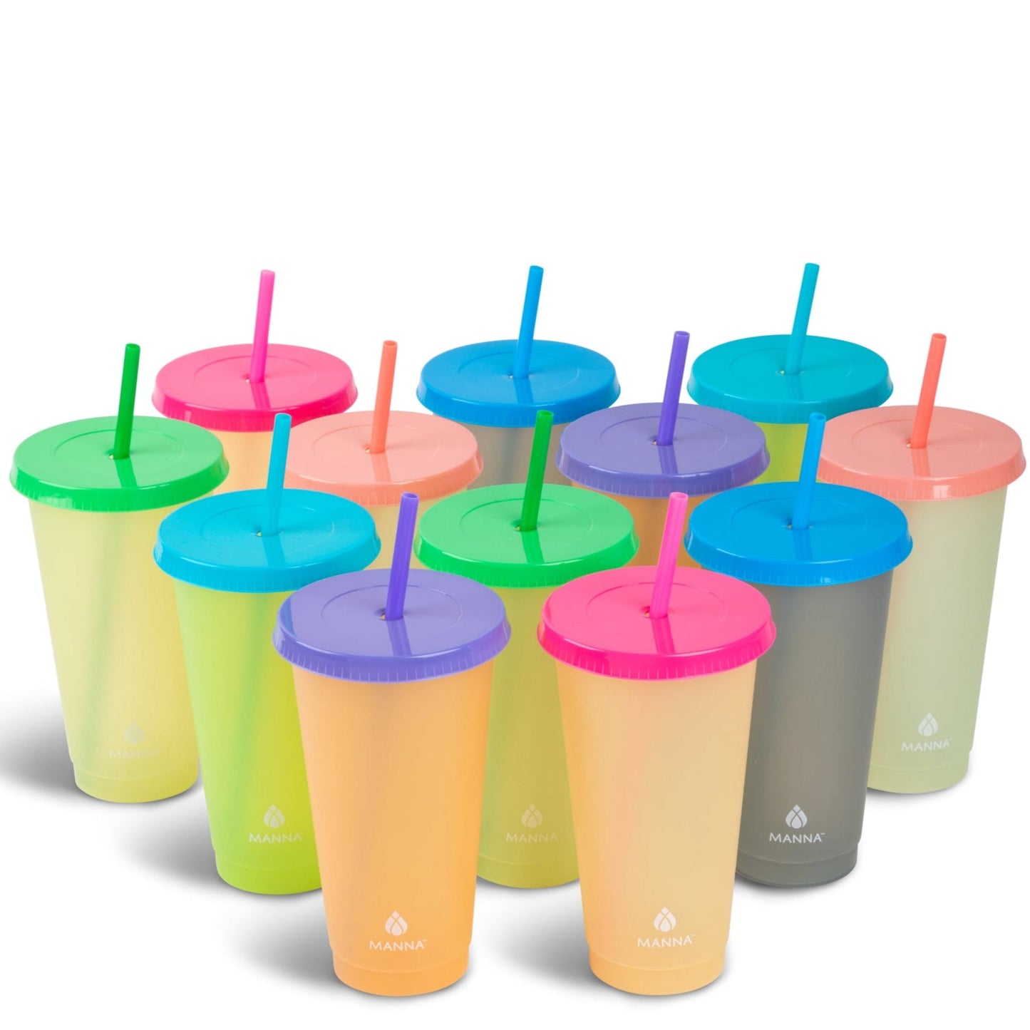 24-Piece Rainbow Color-Changing Cups C6