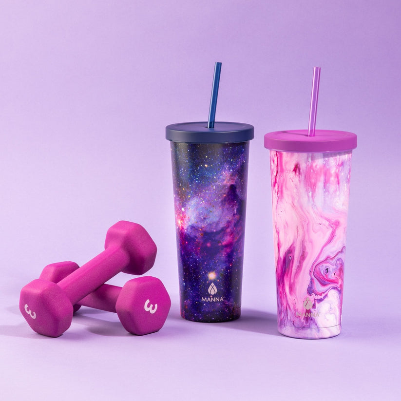 24 oz Purple Galaxy Chilly Tumbler F2