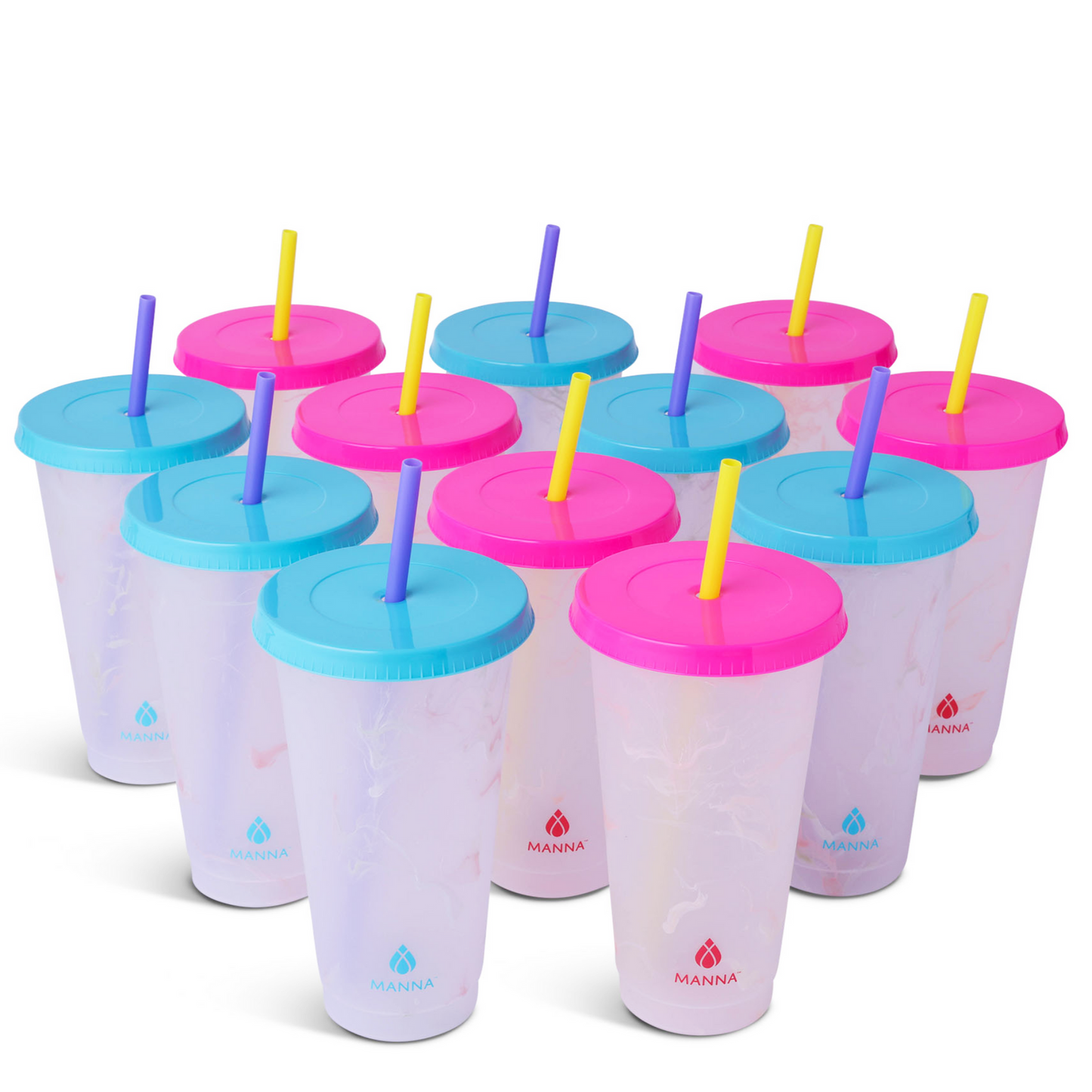 24-Piece Rainbow Color-Changing Cups C6