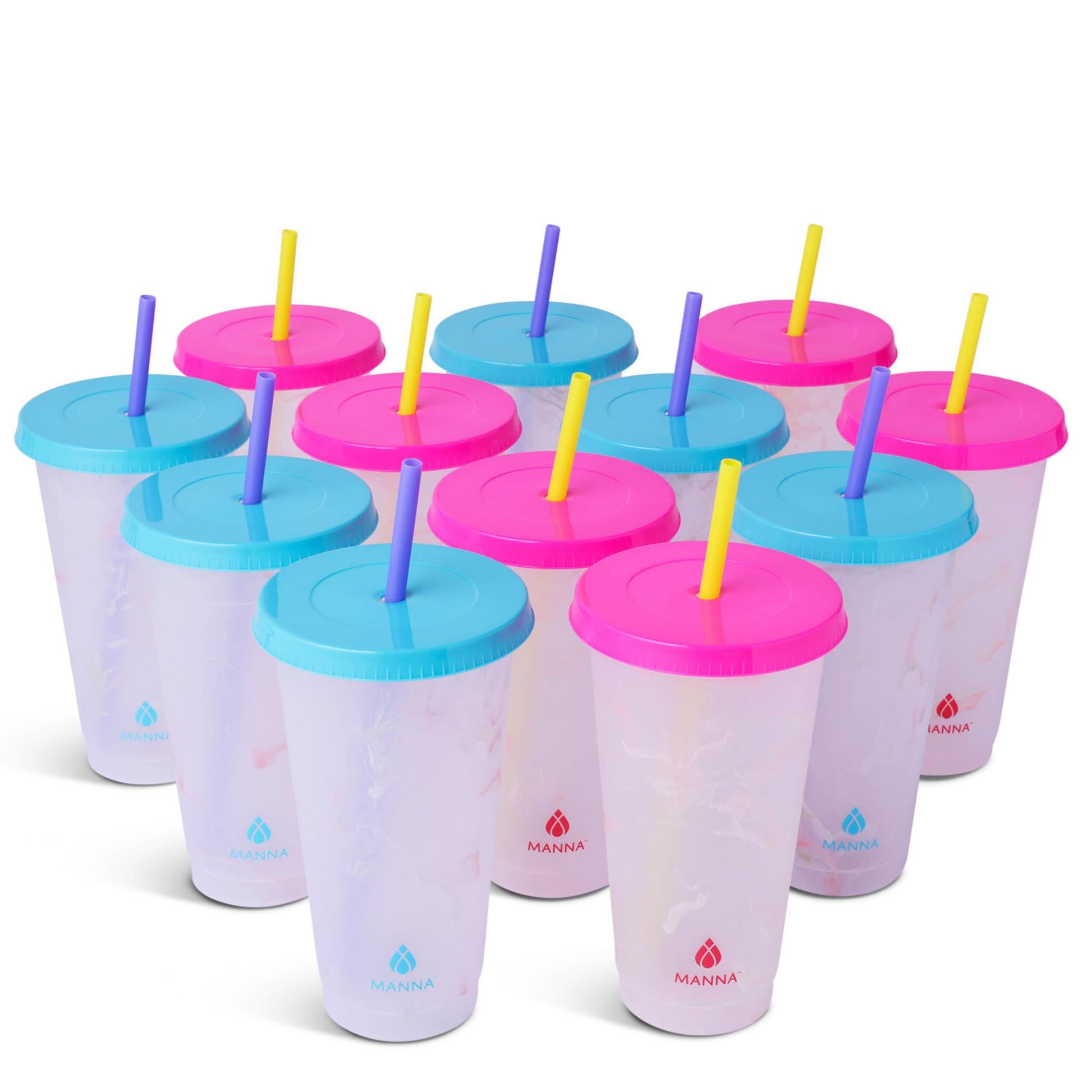 24-Piece Rainbow Color-Changing Cups C6