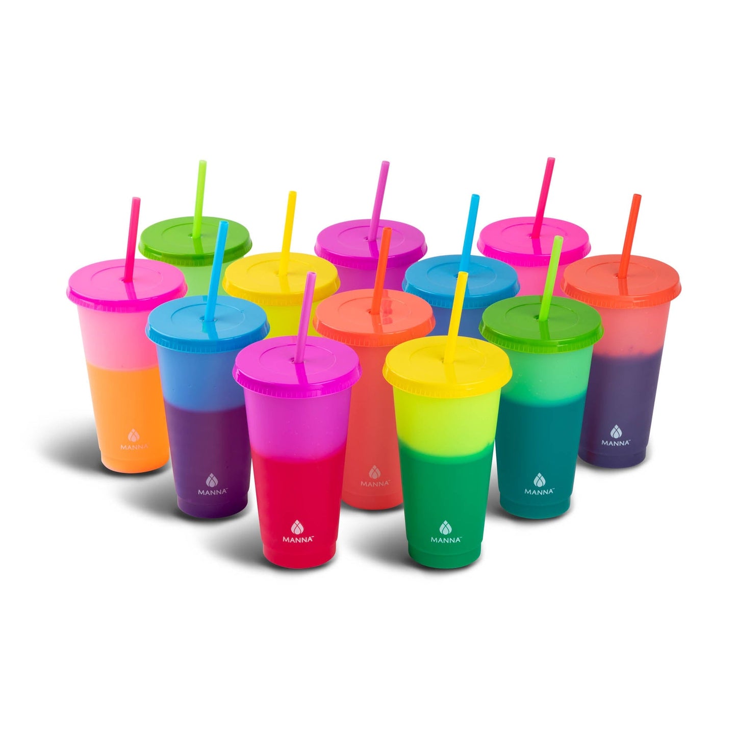 24-Piece Rainbow Color-Changing Cups C6