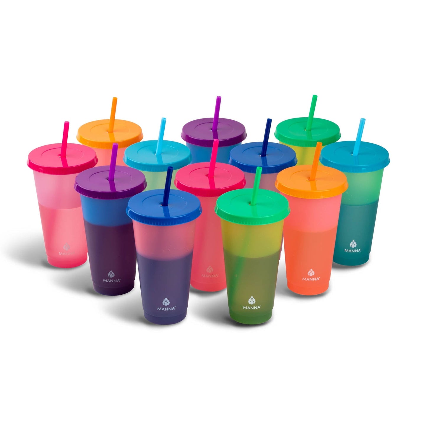 24-Piece Rainbow Color-Changing Cups C6