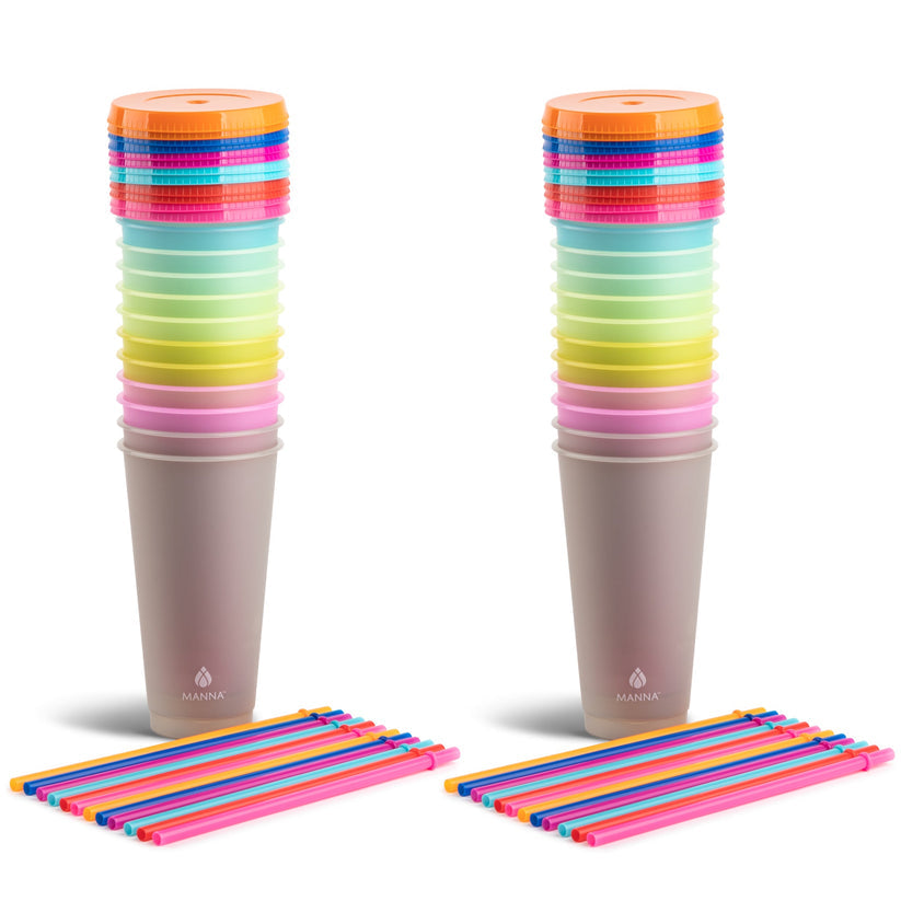 24-Piece Bright Color-Changing Cup Set T9