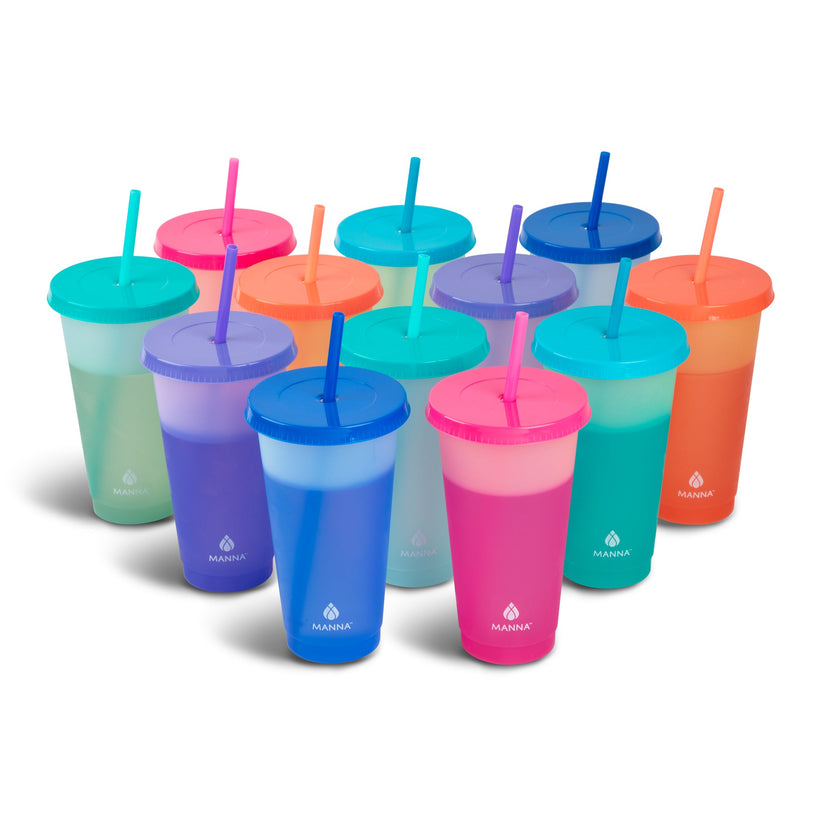 24-Piece Pastel Color-Changing Cup Set C4
