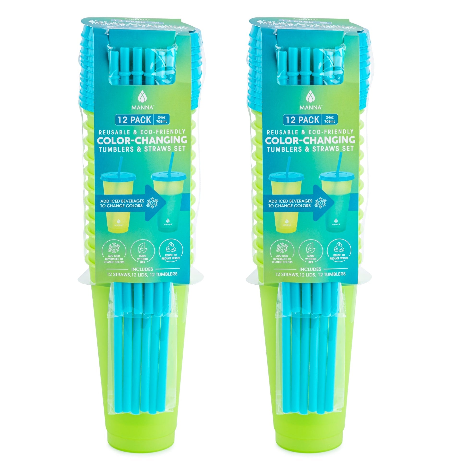 24-Piece Lime Color-Changing Cup Set P8
