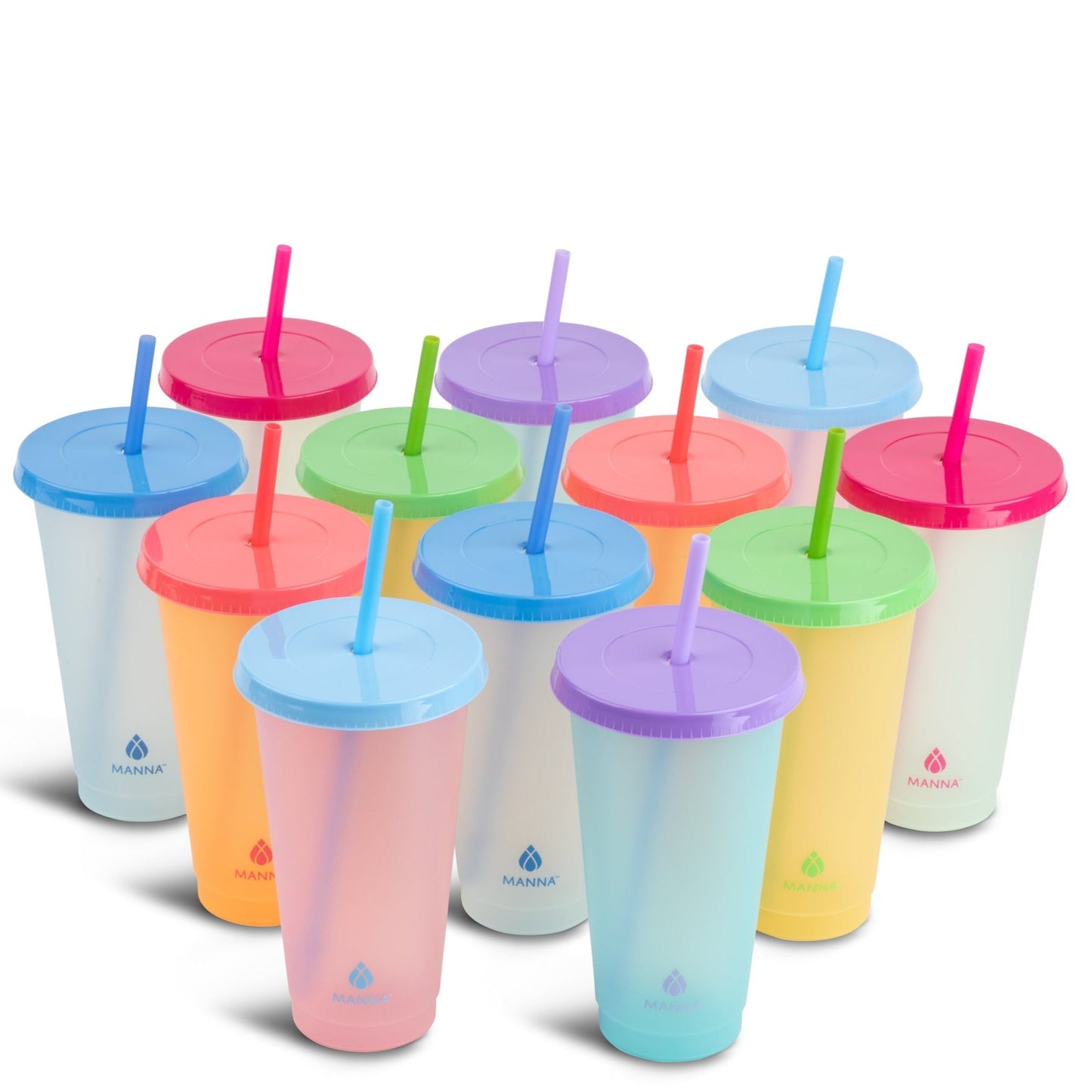 24-Piece Rainbow Color-Changing Cups C6